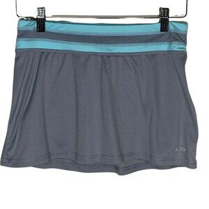 Champion Duo Dry Active Skort XS Gray Blue Tennis Running Gym Skirt